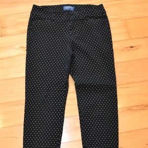 Old navy the pixie PANTS 2 black white skinny  mid women